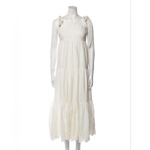 NWOT Jason Wu maxi dress cream tiered XL